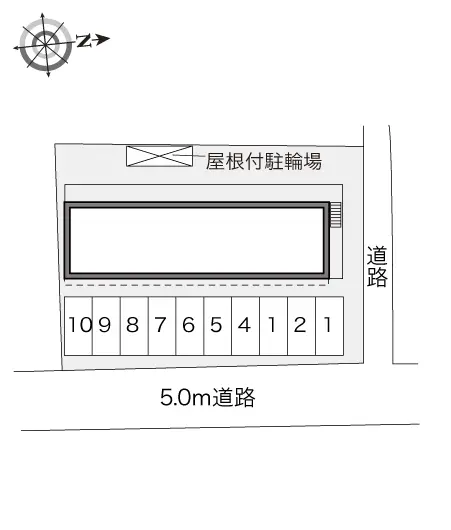 ★手数料０円★岡山市北区十日市東町　月極駐車場（LP）